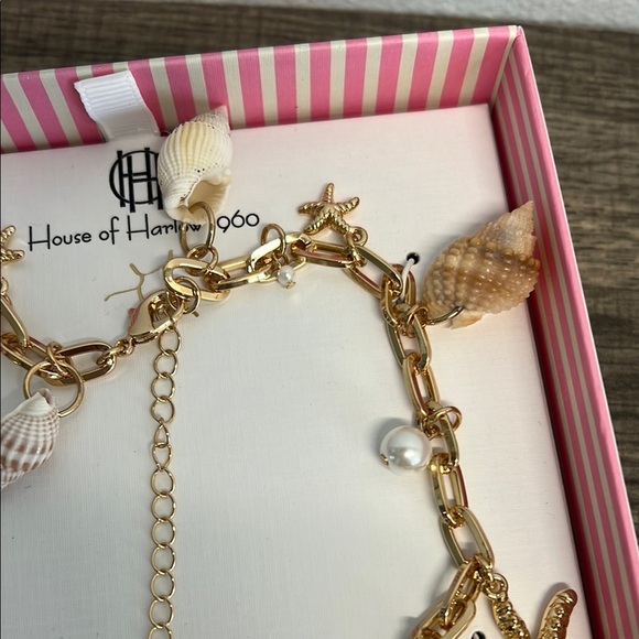 House of Harlow 1960 | Seashell/Starfish Charm Necklace & Bracelet - Picture 6 of 11